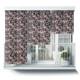 roleta-zewnetrzna-przeciwsloneczna-na-balkon-60x290-kwiaty-na-czarnym-tle