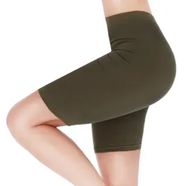 bikery-kolarki-damskie-khaki-bawelniane-legginsy-krotkie-szorty-m