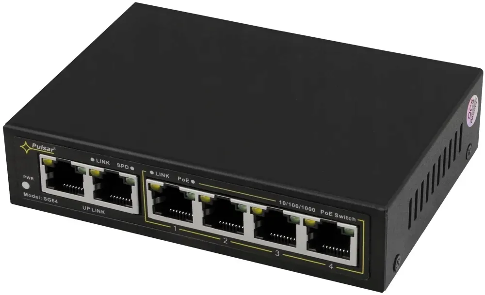 switch-gigabit-poe-4-2-pulsar-sg64-stan-nowy