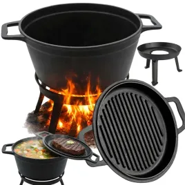 kociolek-zeliwny-z-patelnia-garnek-mysliwski-wegierski-8l-na-ognisko-grill