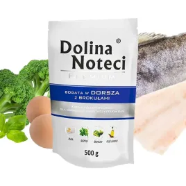 mokra-karma-dla-psa-dolina-noteci-premium-bogata-w-dorsza-z-brokulami-500g
