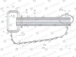 sworzen-zaczepu-z-zawleczka-i-lancuchem-32x165x200-teger-t-szzl32165200