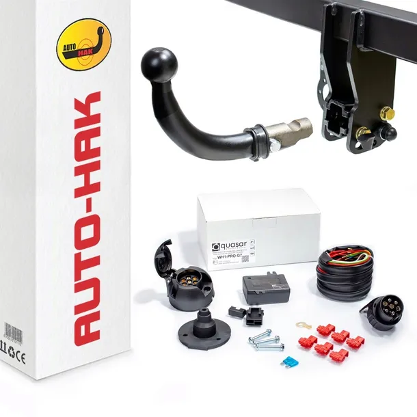 Hak holowniczy WYPINANY PEUGEOT 2008 2013-19 + moduł 7 pin+ADAPTER 7/13