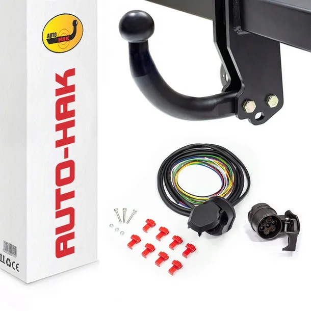 Hak holowniczy VW POLO 3/5drz 01-09 +wiązka 13pin+ADAPTER GRATIS 13/7