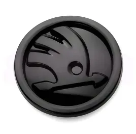 emblemat-logo-skoda-przod-tyl-superb-octavia-fabia-czarny-80-mm
