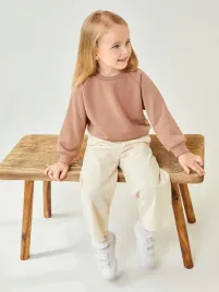 ec43105-shein-basic-gladka-bezowa-bluza-dziecieca-98