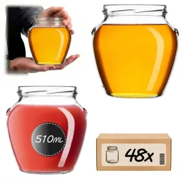 48x-sloik-szklany-500ml-sloiki-amfora-510-ml-520-ml-na-przetwory-miod-fi-82