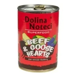 dolina-noteci-superfood-wolowina-serca-gesi-mokra-karma-dla-psa-400g