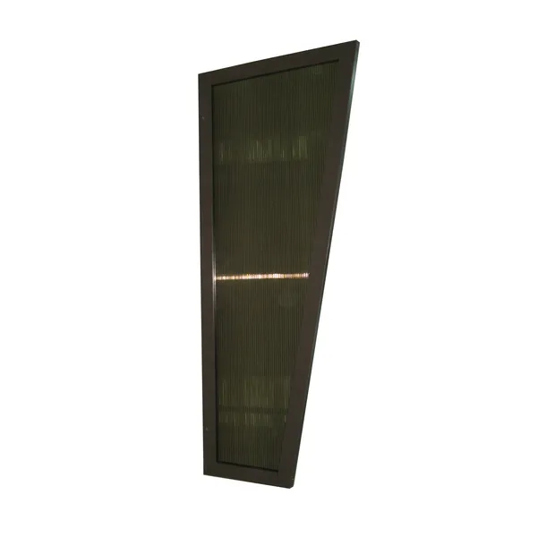 Panel boczny ścianka 180 cm Do daszka Łukowego Brązowy Poliwęglan Aluminium