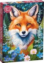 cherrypazi-puzzle-red-fox-in-flowers-1000-elementow