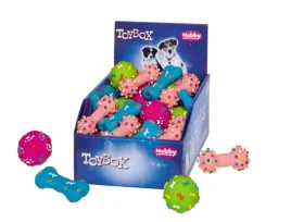 lateksowa-zabawka-dla-psa-nobby-4-figures-5-9cm-pilki-5cm-hantel-i-kosc