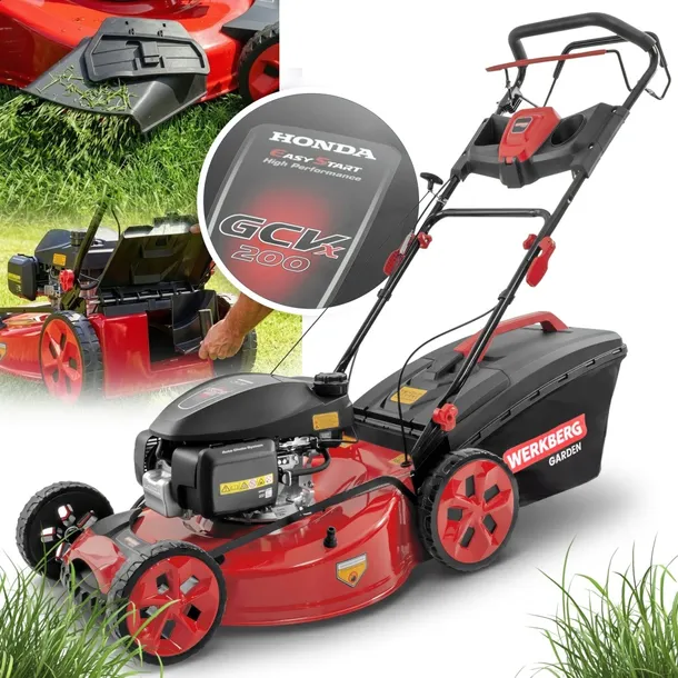 Kosiarka Spalinowa Z Napędem Silnik HONDA 200CC MOCNA 56cm WERKBERG 60L