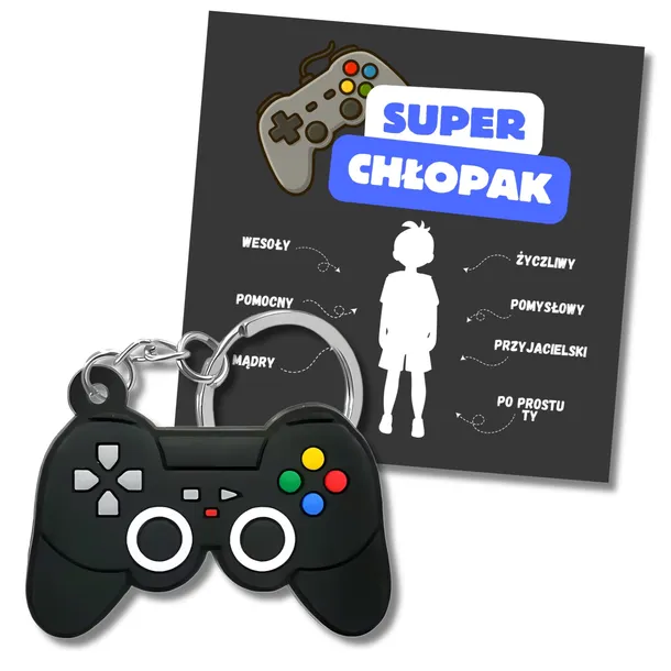 BRELOK GAMERA DO KLUCZY PAD GAME BRELOCZEK DLA SUPER CHŁOPAKA PREZENT