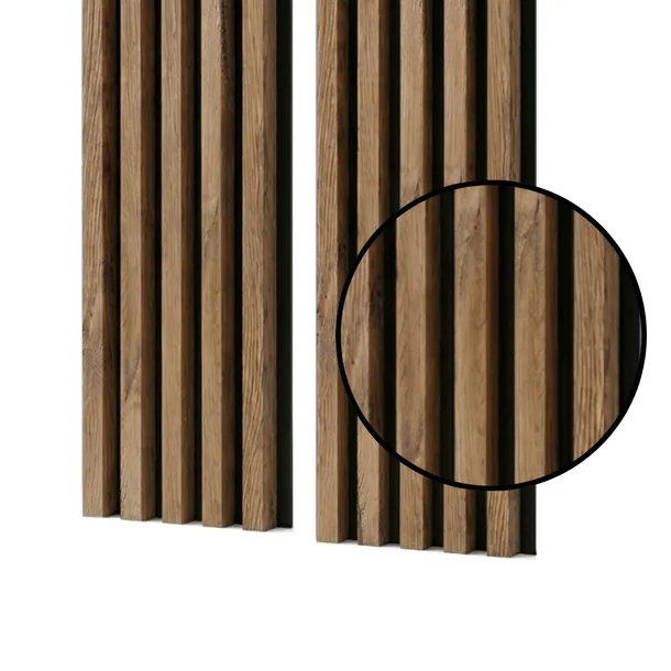 Lamele na czarnym filcu 53 x 275 cm dąb naturalny grandson