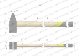 mlotek-slusarski-5-kg-ciezki-z-bukowym-trzonkiem-warynski-wmm305