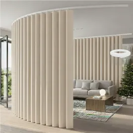 zaslona-dzialowa-elastyczny-karnisz-bezowa-254x244cm-dzielaca-pokoj-z-haczy