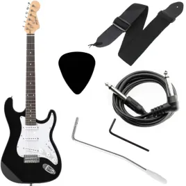 gitara-elektryczna-preston-st-10bk-4-4-czarna-tremolo-kabel-pasek-zestaw