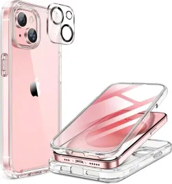 miracase-etui-360-do-iphone-15-szklo-na-aparat-tytan-naturalny-bezbarwny