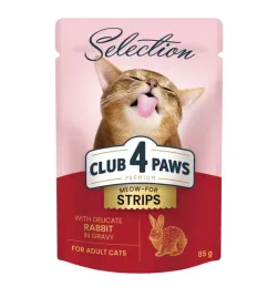 club-4-paws-selection-dla-kotow-krolik-w-sosie-85g