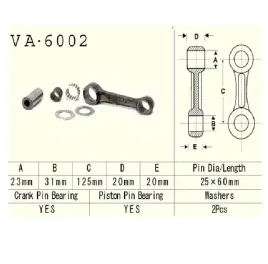 vesrah-korbowod-yamaha-yz250-90-98r