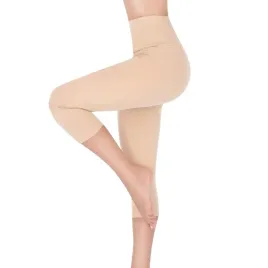legginsy-damskie-3-4-z-wysokim-stanem-getry-panelem-rybaczki-bezowe-m