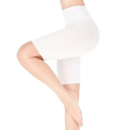 kolarki-damskie-z-wysokim-stanem-szorty-legginsy-bawelniane-biale-m
