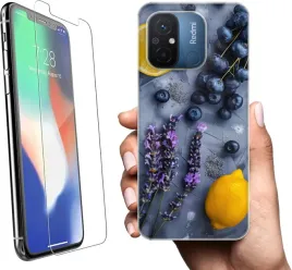 etui-na-xiaomi-redmi-12c-telefon-wzory-owoce-szklo