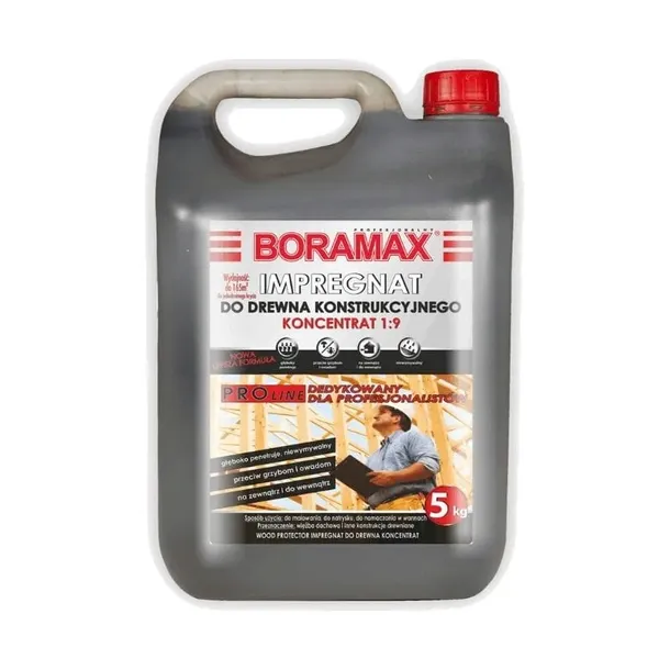 Boramax impregnat do drewna bezbarwny 5kg 1:9