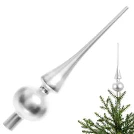 szklany-czubek-na-choinke-szpic-choinkowy-srebrny-mat-26-cm