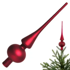 szklany-czubek-na-choinke-szpic-choinkowy-bordowy-mat-26-cm