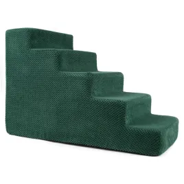 schody-schodki-dla-psa-kota-50-cm-podest-zielony