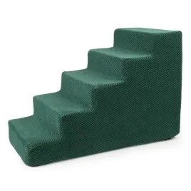 schody-schodki-dla-psa-kota-50-cm-podest-zielony