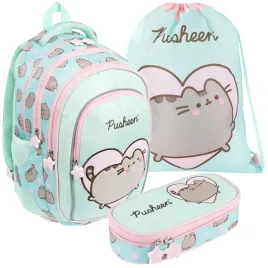 plecak-szkolny-mlodziezowy-tornister-pusheen-mint-dla-dziewczynki-zestaw