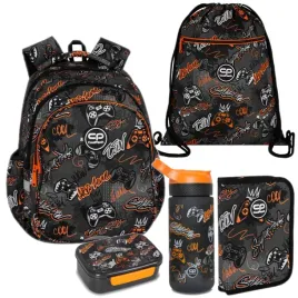 coolpack-plecak-szkolny-1-3-klasa-tornister-gamer-czarny-dla-chlopca-zestaw