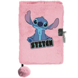 pamietnik-na-klodke-pluszowy-a5-paso-lilo-i-stitch-rozowy-z-klodka
