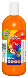 farby-plakatowe-500-ml-w-butelce-pomaranczowa