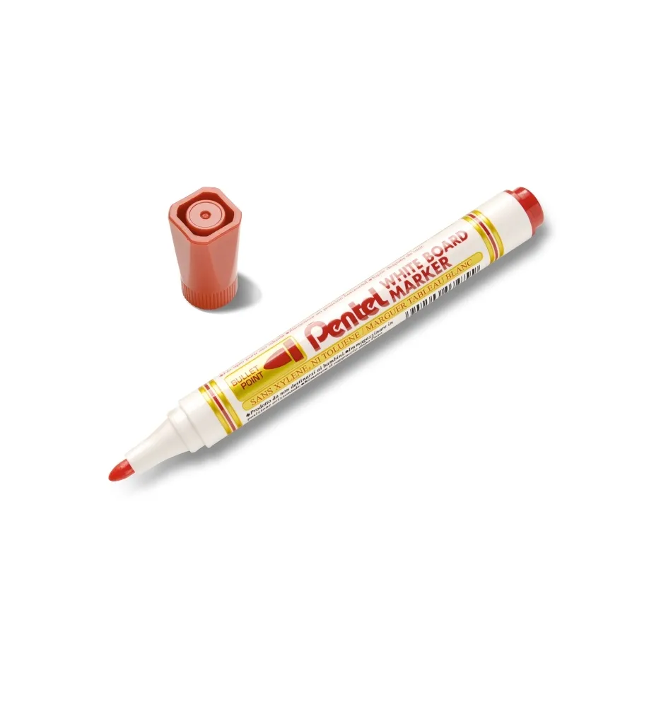 pentel-marker-suchoscieralny-czerwony-do-tablic-mw85