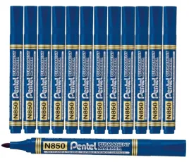 pentel-marker-permanentny-n850-niebieski-12-sztuk