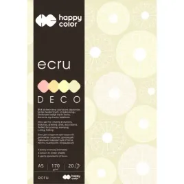 happycolor-blok-techniczny-a5-170g-deco-ecru