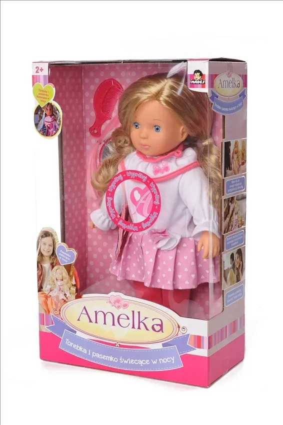 madej-lalka-amelka-swiecace-pasemko-stan-nowy