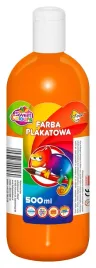 farby-plakatowe-500ml-w-butelce-pomaranczowa