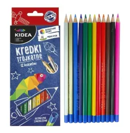 kredki-olowkowe-trojkatne-12-kolorow-intensywne-kolory-zlota-srebrna-kidea