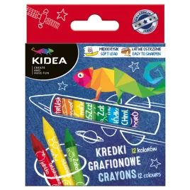 kidea-kredki-grafionowe-12-kolorow-z-glinki-kaolinowej