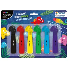 kidea-flamastry-jumbo-z-figurka-6-kolorow-dinozaury-wygodny-uchwyt-pisaki