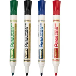 pentel-marker-suchoscieralny-do-tablic-mw85-4-kolory-zestaw