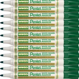 pentel-marker-suchoscieralny-do-tablic-mw85-zielony-12-sztuk-zestaw