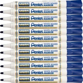 pentel-marker-suchoscieralny-do-tablic-mw85-niebieski-12-sztuk-zestaw