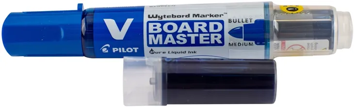 marker-suchoscieralny-pilot-v-board-master-okragly-niebieski-stan-nowy