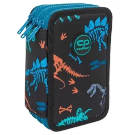 piornik-szkolny-coolpack-z-wyposazeniem-trzykomorowy-fossil-dinozaury-dla-c