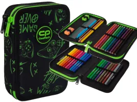piornik-szkolny-dwukomorowy-z-wyposazeniem-coolpack-game-night-czarny